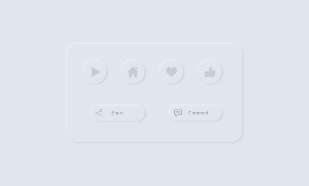 visuel de bouton pour ui design