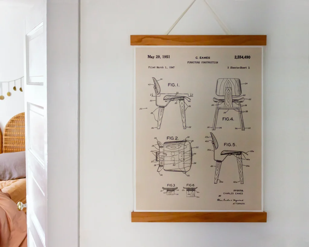 dessin de croquis d'architecte de meuble