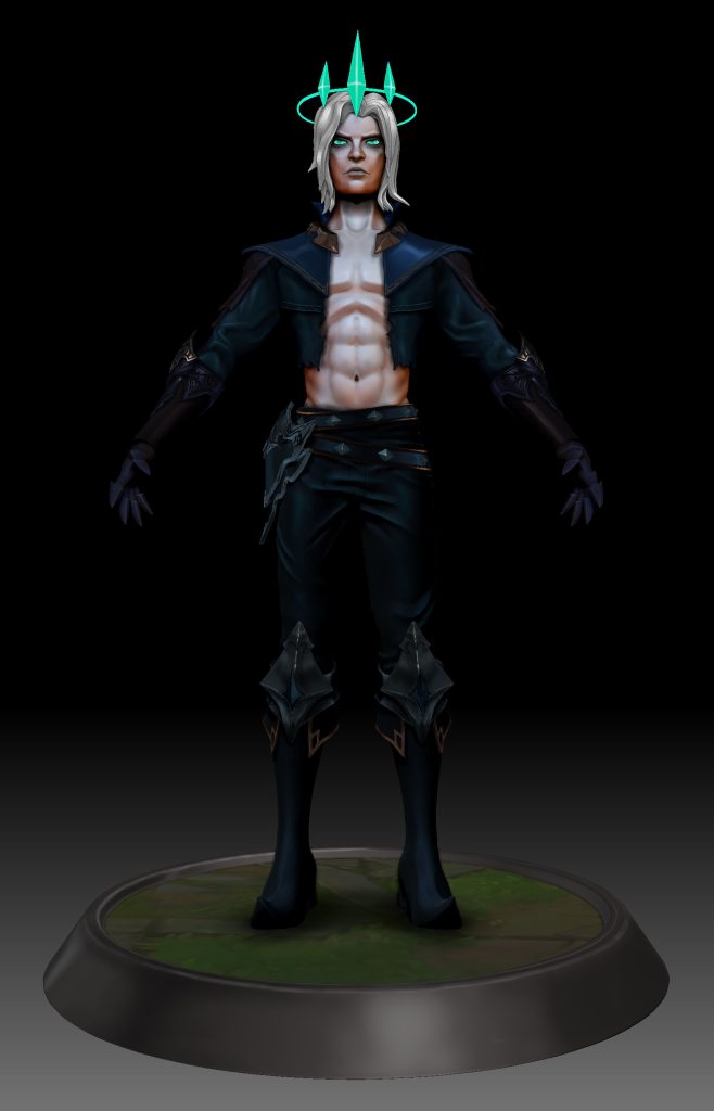 modélisation 3D d'un personnage
