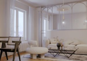 travail d'un apprenant en design d'espace