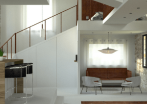 travail d'un apprenant en design d'espace