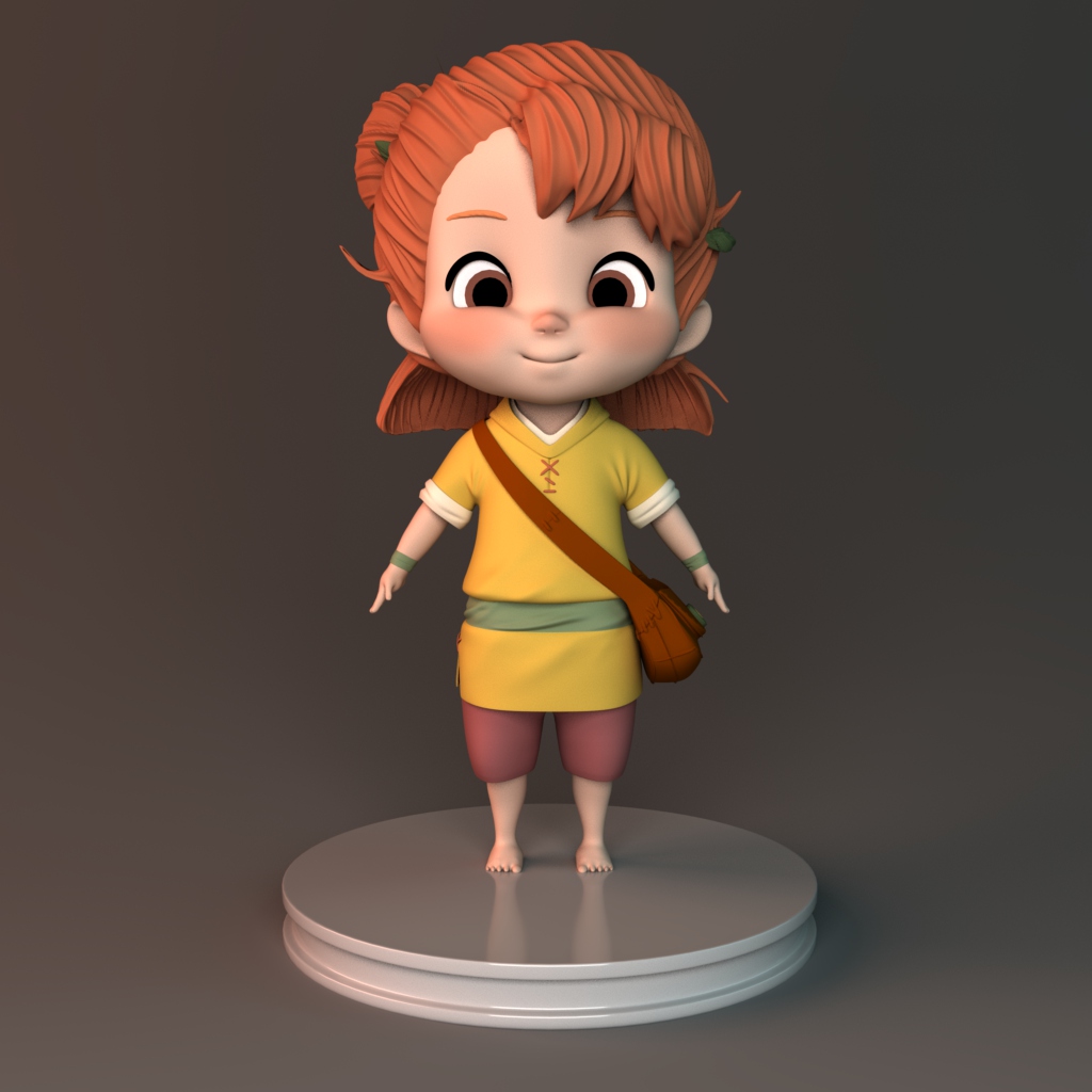 Modélisation personnage Emilie Ruiz