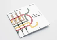 travail d'un apprenant de mise en page de brochure